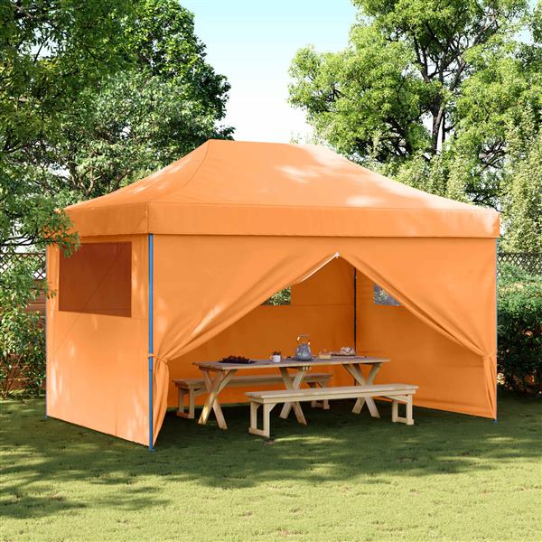 Grote foto vidaxl partytent oranje 292 x 440 x 315 cm oxford stof tuin en terras overige tuin en terras