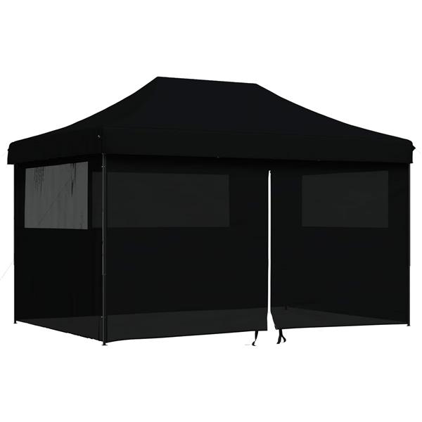 Grote foto vidaxl partytent zwart 292 x 440 x 315 cm oxford stof tuin en terras overige tuin en terras