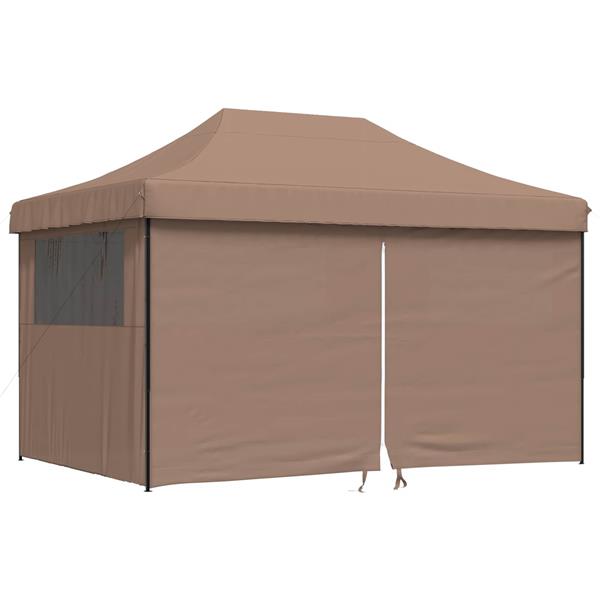 Grote foto vidaxl partytent bruin 292 x 440 x 315 cm oxford stof tuin en terras overige tuin en terras