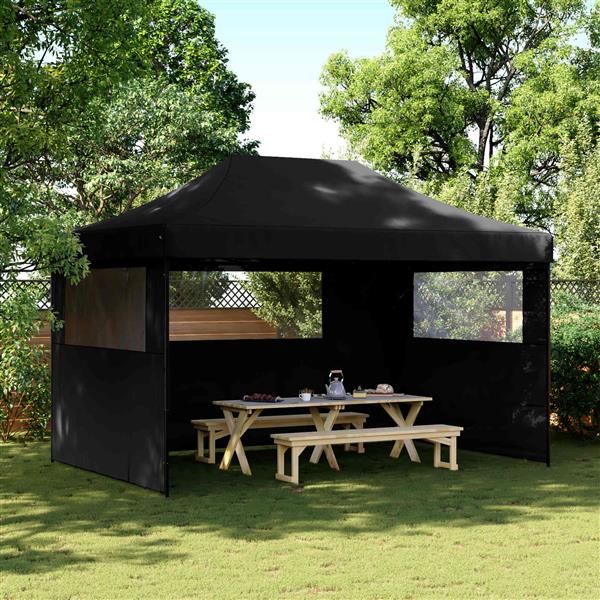 Grote foto vidaxl partytent zwart 292 x 440 x 315 cm oxford stof tuin en terras overige tuin en terras
