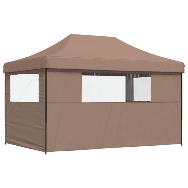 Grote foto vidaxl partytent bruin 292 x 440 x 315 cm oxford stof tuin en terras overige tuin en terras
