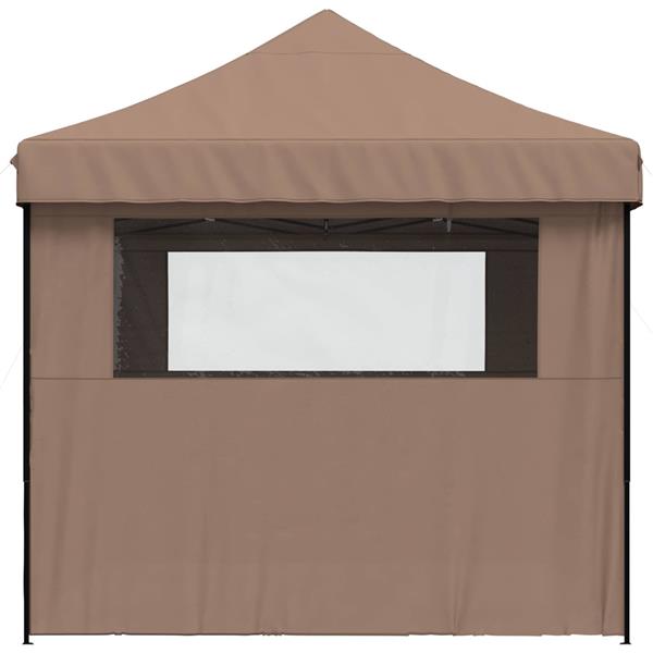 Grote foto vidaxl partytent bruin 279 x 410 x 315 cm oxford stof tuin en terras overige tuin en terras