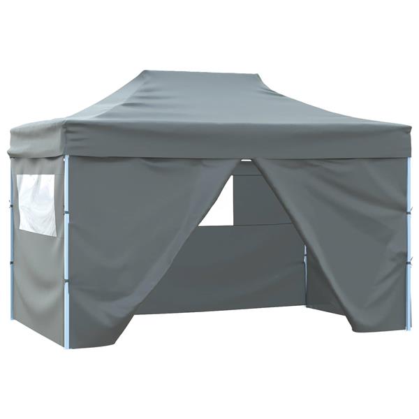 Grote foto vidaxl partytent antraciet 280 x 410 x 315 cm oxford stof tuin en terras overige tuin en terras