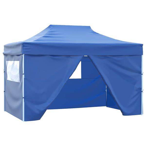 Grote foto vidaxl partytent blauw 280 x 410 x 315 cm oxford stof tuin en terras overige tuin en terras