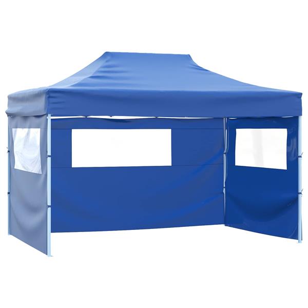 Grote foto vidaxl partytent blauw 280 x 410 x 315 cm oxford stof tuin en terras overige tuin en terras