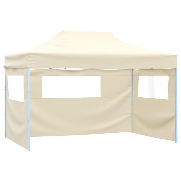 Grote foto vidaxl partytent cr me 280 x 410 x 315 cm oxford stof tuin en terras overige tuin en terras