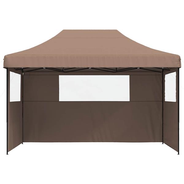 Grote foto vidaxl partytent bruin 279 x 410 x 315 cm oxford stof tuin en terras overige tuin en terras