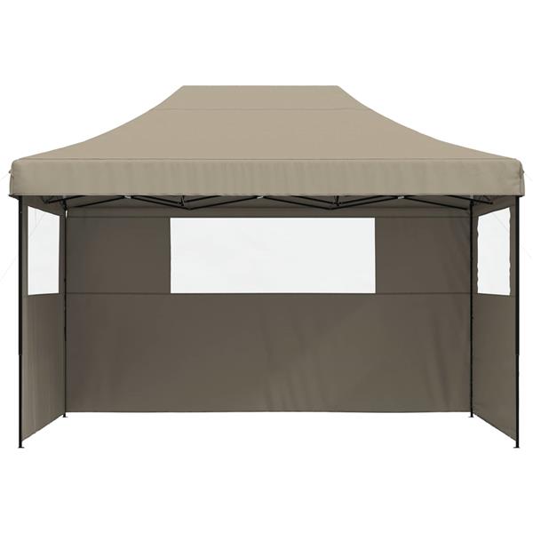 Grote foto vidaxl partytent taupe 279 x 410 x 315 cm oxford stof tuin en terras overige tuin en terras