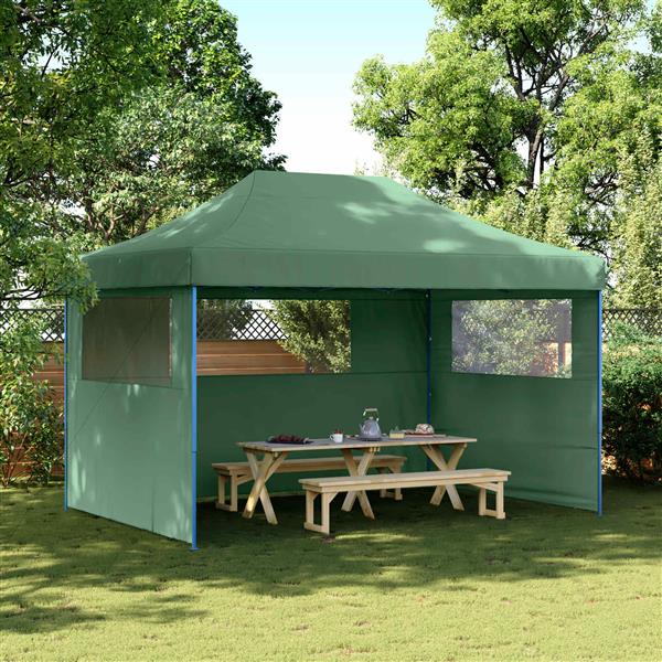Grote foto vidaxl partytent groen 279 x 410 x 315 cm oxford stof tuin en terras overige tuin en terras