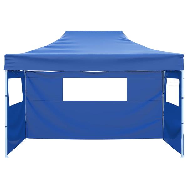 Grote foto vidaxl partytent blauw 280 x 410 x 315 cm oxford stof tuin en terras overige tuin en terras