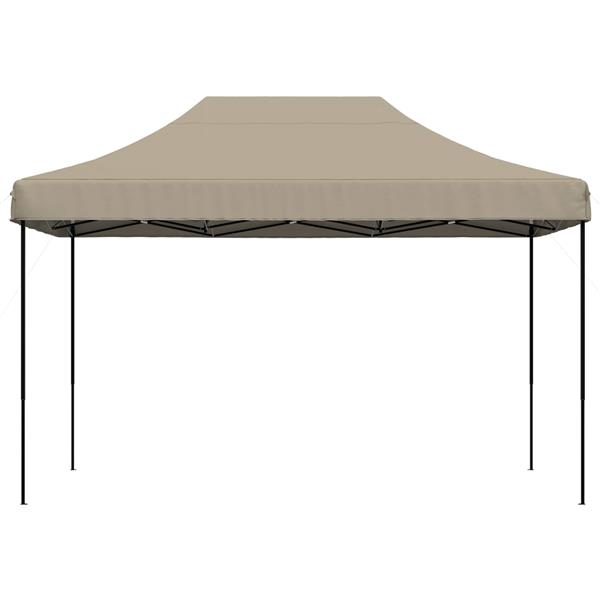 Grote foto vidaxl partytent taupe 279 x 410 x 315 cm oxford stof tuin en terras overige tuin en terras