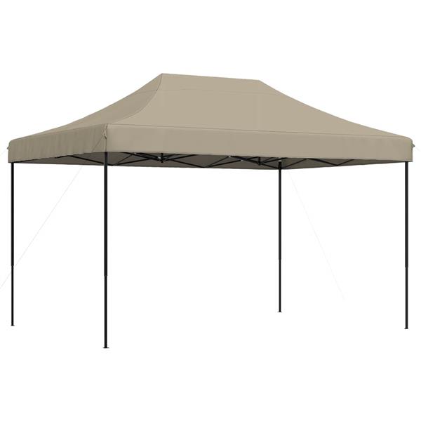 Grote foto vidaxl partytent taupe 279 x 410 x 315 cm oxford stof tuin en terras overige tuin en terras
