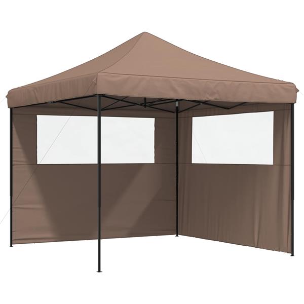 Grote foto vidaxl partytent bruin 292 x 292 x 315 cm oxford stof tuin en terras overige tuin en terras