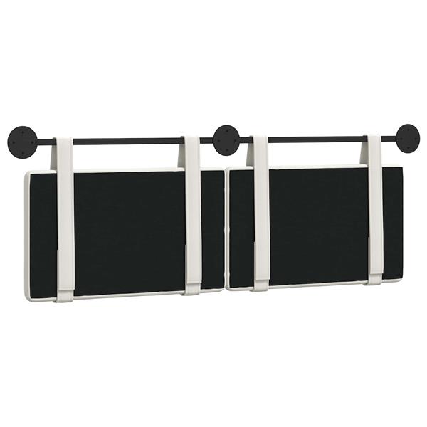 Grote foto vidaxl hangend hoofdeinde wandgemonteerd wit 130 x 55 x 5 cm nep leer antiek en kunst stoelen en banken