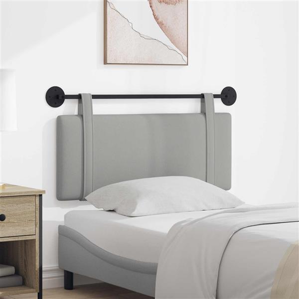 Grote foto vidaxl hangend hoofdeinde wolkengrijs stof antiek en kunst stoelen en banken