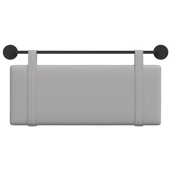 Grote foto vidaxl hangend hoofdeinde wolkengrijs stof antiek en kunst stoelen en banken