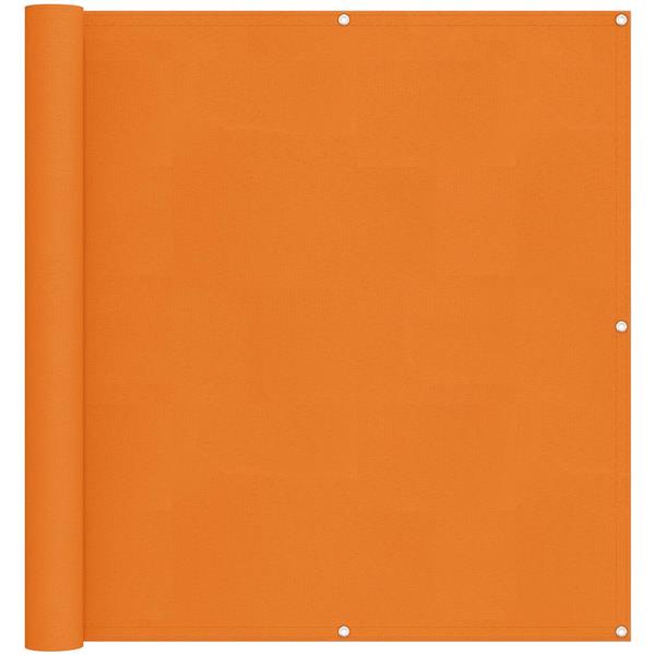 Grote foto vidaxl balkon scherm oranje 110 x 500 cm oxford stof tuin en terras overige tuin en terras