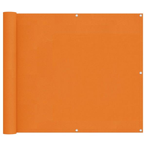 Grote foto vidaxl balkon scherm oranje 100 x 400 cm oxford stof tuin en terras overige tuin en terras