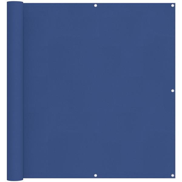 Grote foto vidaxl balkon scherm blauw 120 x 200 cm pu gecoat oxford alu tuin en terras overige tuin en terras