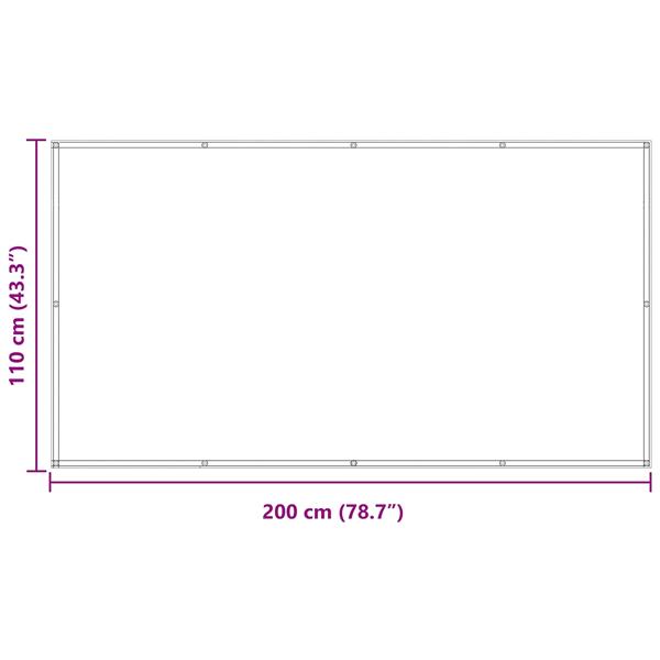 Grote foto vidaxl balkon scherm beige 110 x 200 cm oxford stof tuin en terras overige tuin en terras