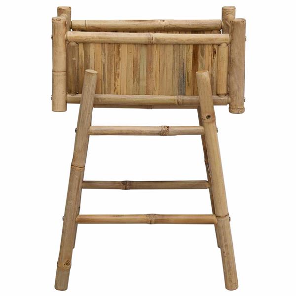 Grote foto vidaxl tuinplanter met houder naturel 50 x 38 x 74 cm bamboe tuin en terras overige tuin en terras