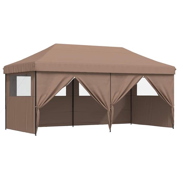 Grote foto vidaxl partytent bruin 292 x 580 x 315 cm oxford stof tuin en terras overige tuin en terras