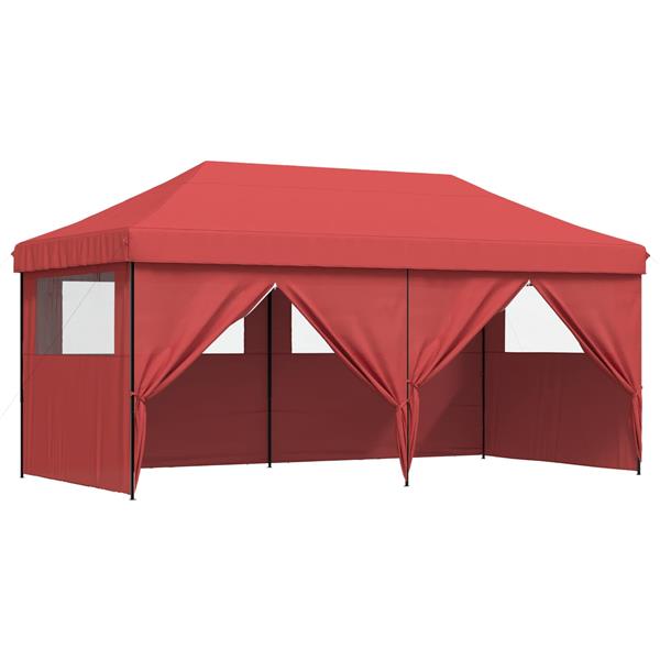 Grote foto vidaxl partytent bordeauxrood 292 x 580 x 315 cm oxford stof tuin en terras overige tuin en terras