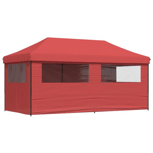 Grote foto vidaxl partytent bordeauxrood 292 x 580 x 315 cm oxford stof tuin en terras overige tuin en terras