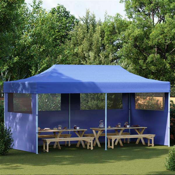 Grote foto vidaxl partytent blauw 291 x 580 x 315 cm oxford stof tuin en terras overige tuin en terras