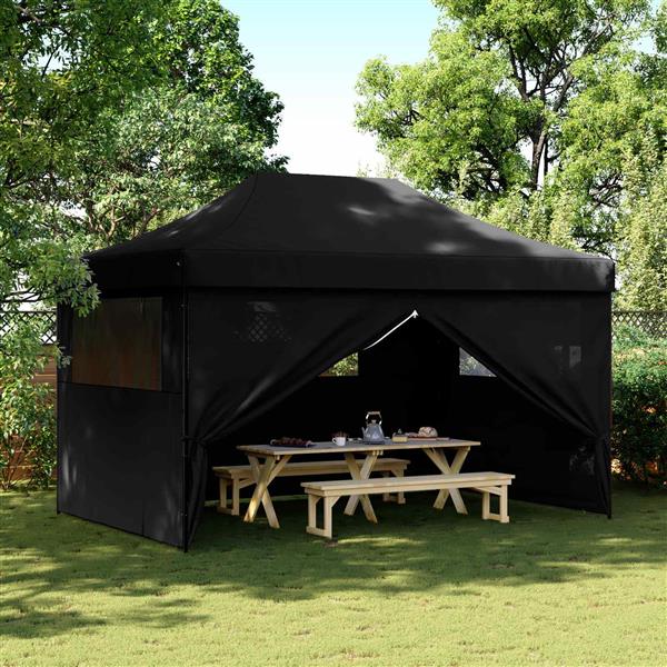 Grote foto vidaxl partytent zwart 292 x 440 x 315 cm oxford stof tuin en terras overige tuin en terras