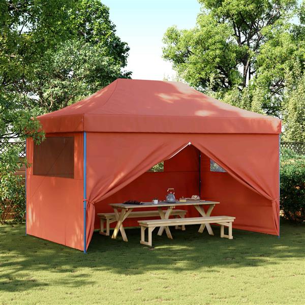 Grote foto vidaxl partytent terracotta 292 x 440 x 315 cm oxford stof tuin en terras overige tuin en terras