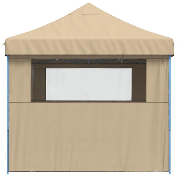 Grote foto vidaxl partytent beige 279 x 410 x 315 cm oxford stof tuin en terras overige tuin en terras