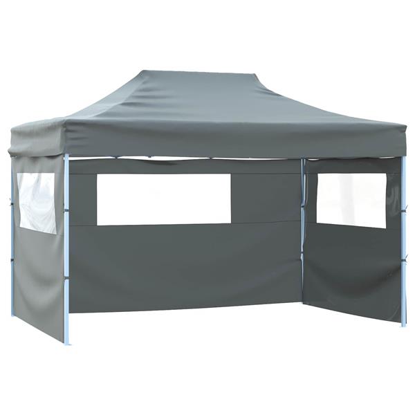Grote foto vidaxl partytent antraciet 280 x 410 x 315 cm oxford stof tuin en terras overige tuin en terras