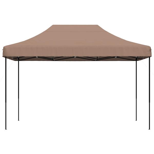Grote foto vidaxl partytent bruin 279 x 410 x 315 cm oxford stof tuin en terras overige tuin en terras