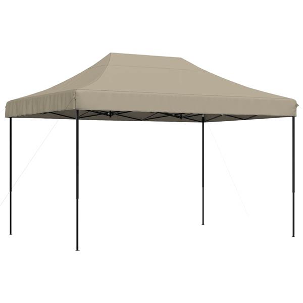 Grote foto vidaxl partytent taupe 279 x 410 x 315 cm oxford stof tuin en terras overige tuin en terras