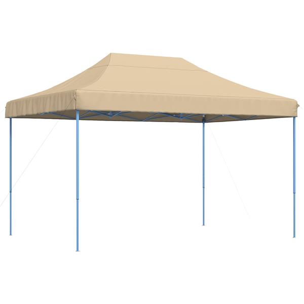 Grote foto vidaxl partytent beige 279 x 410 x 315 cm oxford stof tuin en terras overige tuin en terras