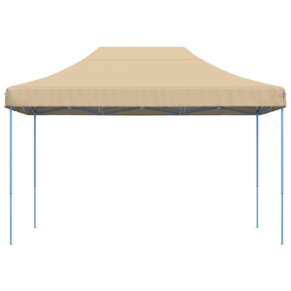 Grote foto vidaxl partytent beige 279 x 410 x 315 cm oxford stof tuin en terras overige tuin en terras