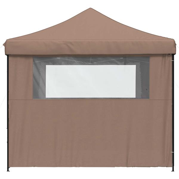 Grote foto vidaxl partytent bruin 292 x 292 x 315 cm oxford stof tuin en terras overige tuin en terras