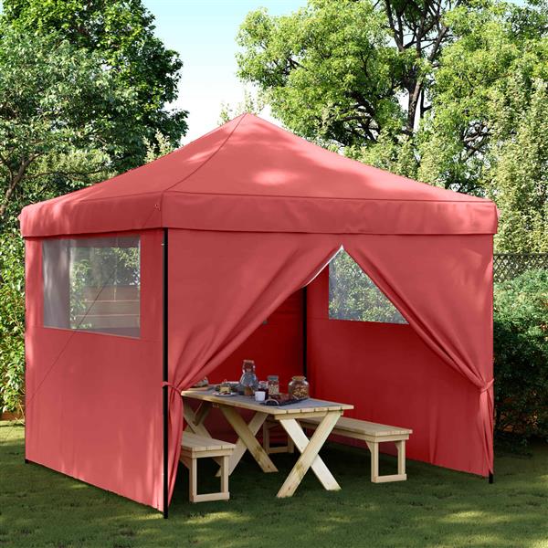 Grote foto vidaxl partytent bordeauxrood 292 x 292 x 315 cm oxford stof tuin en terras overige tuin en terras