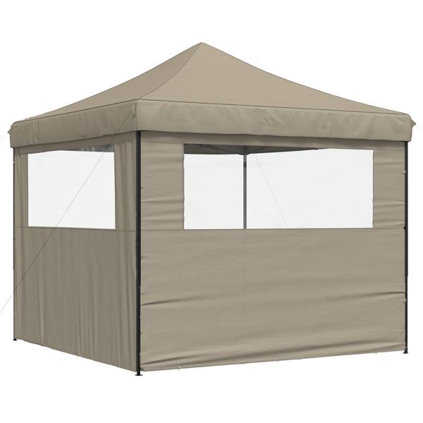 Grote foto vidaxl partytent taupe 292 x 292 x 315 cm oxford stof tuin en terras overige tuin en terras