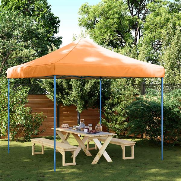 Grote foto vidaxl partytent oranje 292 x 292 x 315 cm oxford stof tuin en terras overige tuin en terras
