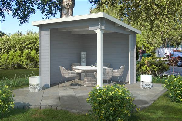 Grote foto overkapping lara 275x275 tuin en terras tuinhuisjes en blokhutten