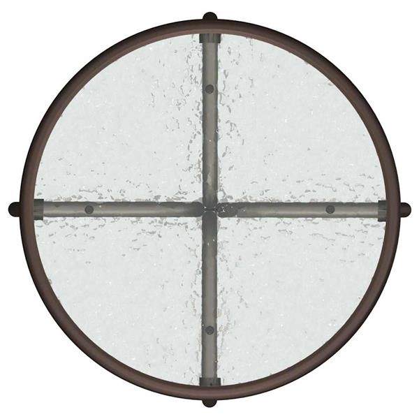 Grote foto vidaxl tuin bistro set 3 pcs bruin staal tuin en terras tuinmeubelen