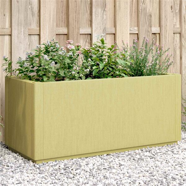Grote foto vidaxl tuinbloembak groen 80 x 36 x 35 cm pp tuin en terras overige tuin en terras