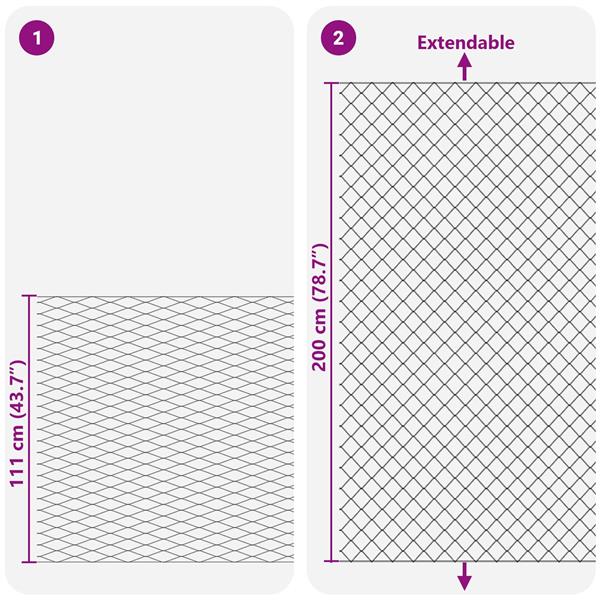 Grote foto vidaxl draadgaashek groen 2 x 10 m staal tuin en terras tuindecoratie