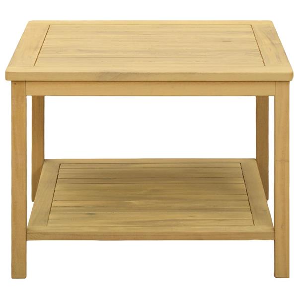 Grote foto vidaxl bijzettafel olie naturel 60 x 60 x 45 cm massief acaciahout huis en inrichting eettafels