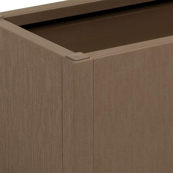 Grote foto vidaxl tuinbloembak bruin 80 x 36 x 35 cm pp tuin en terras overige tuin en terras