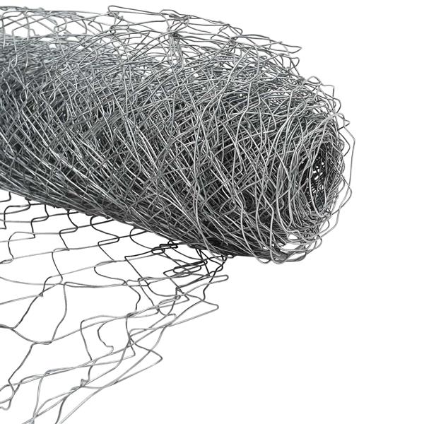 Grote foto vidaxl kettenschakelhek gegalvaniseerd 2 x 20 m glas tuin en terras tuindecoratie