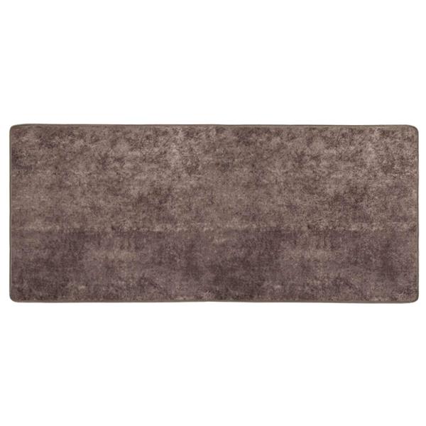 Grote foto vidaxl vloerkleedloper marsa grijs 50 x 100 cm polyester en pvc huis en inrichting vloerbedekking en kleden