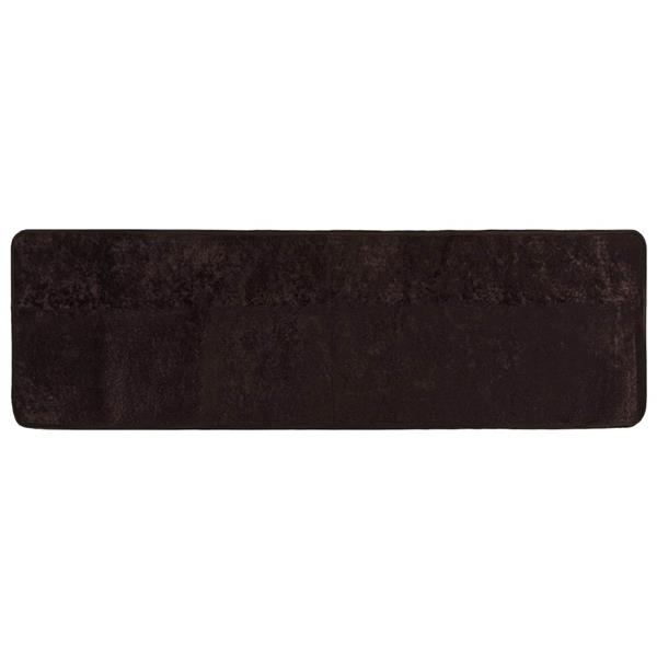 Grote foto vidaxl vloerkleedloper marsa antraciet 80 x 250 cm polyester en pvc huis en inrichting vloerbedekking en kleden